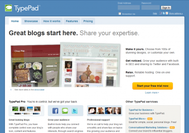 Free Blogs, Pro Blogs, & Business Blogs - TypePad