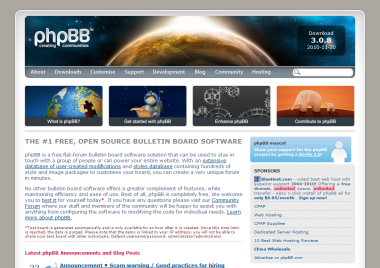 phpBB - Free and Open Source Forum Software