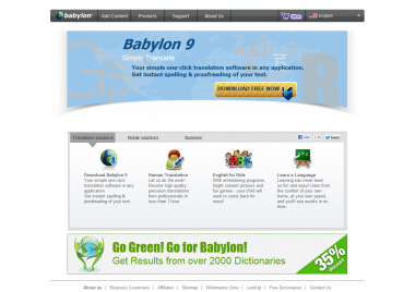 Babylon 9 Translation Software and Dictionary Tool