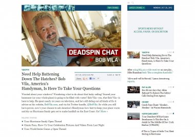 Deadspin, Sports News without Access, Favor, or Discretion