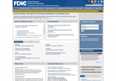 FDIC: Federal Deposit Insurance Corporation
