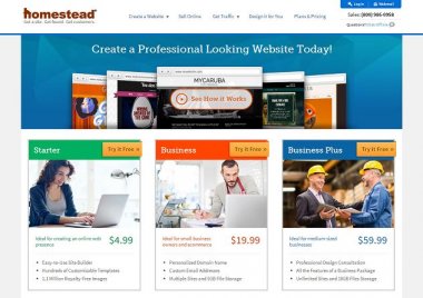 Homestead I Get a site, Get found. Get customers.