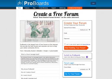 Free Forum & Free Message Board Hosting I ProBoards