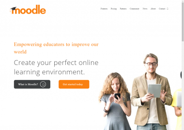 Moodle.com screenshot