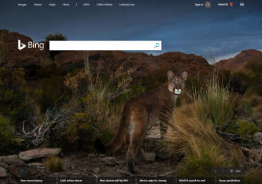 Bing homepage screenshot