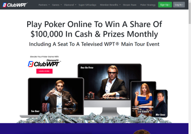 clubwpt.com homepage screenshot