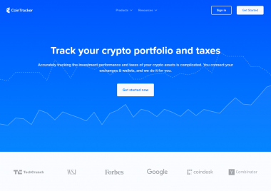 Cointracker homepage
