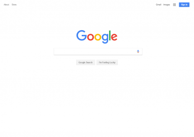 Google homepage screenshot