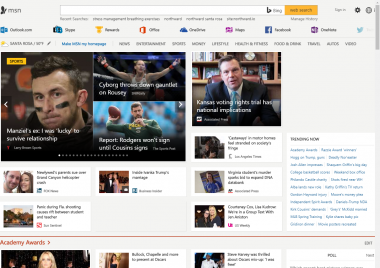 MSN.com screenshot
