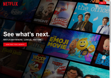 Netflix.com screenshot