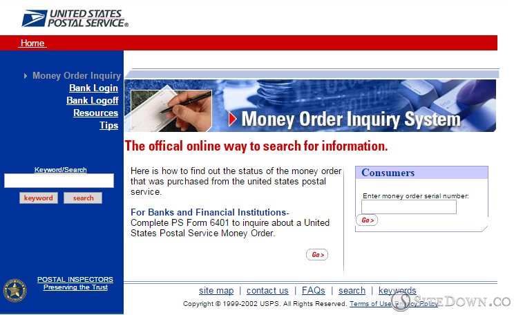 USPS Money Order Inquiry System
