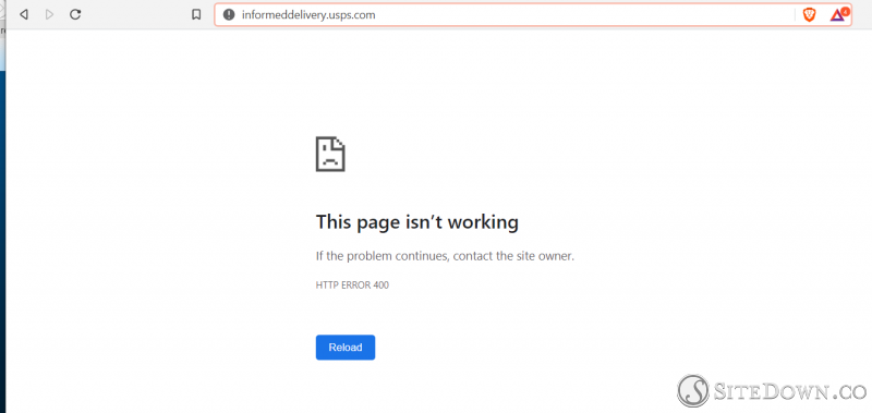 This page isn’t working http://informeddelivery.usps.com/ | USPS