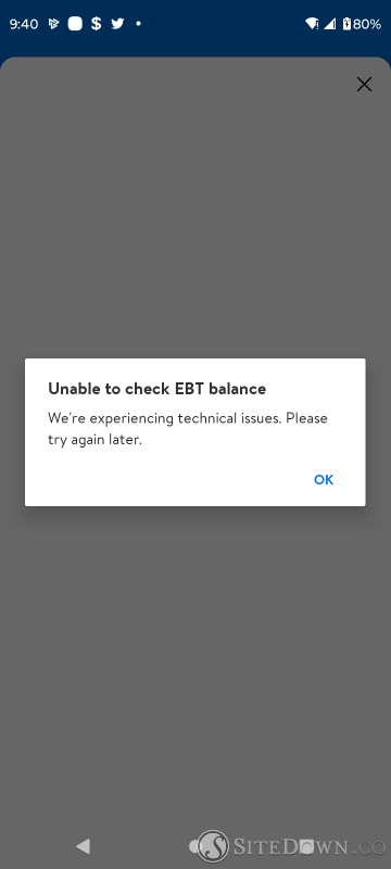 Unable to check out having technical issues 