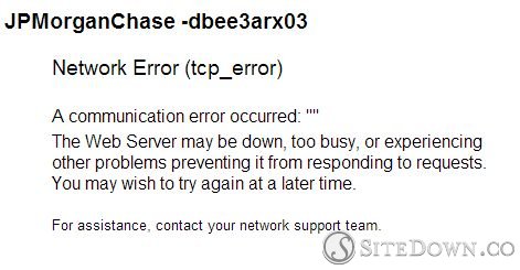 Chase Network Error
