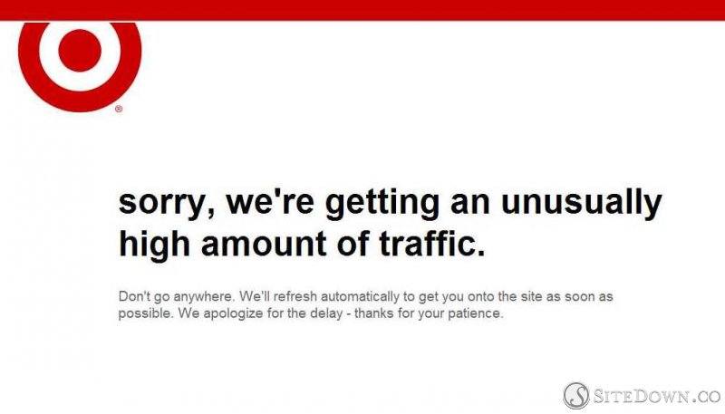 sorry, we're getting an unusually high amount of traffic.